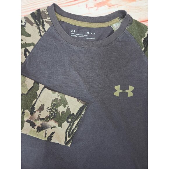 Under Armour Mens Loose Fit HeatGear Camo Sleeve Shirt Medium - Picture 4 of 7